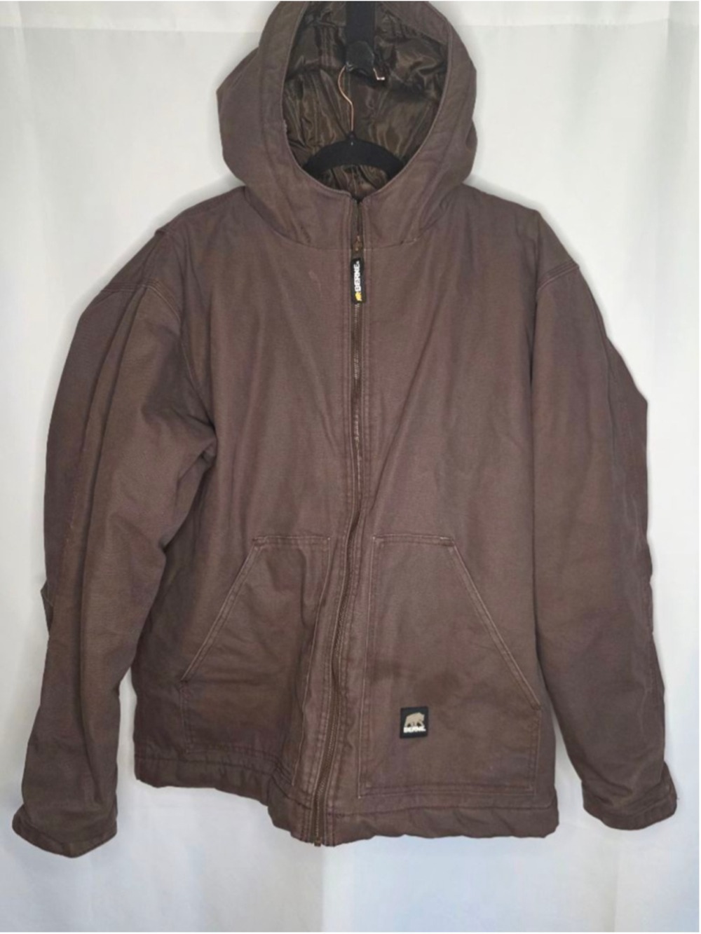 BERNE Brown Puffer Jacket Men's Extra Large